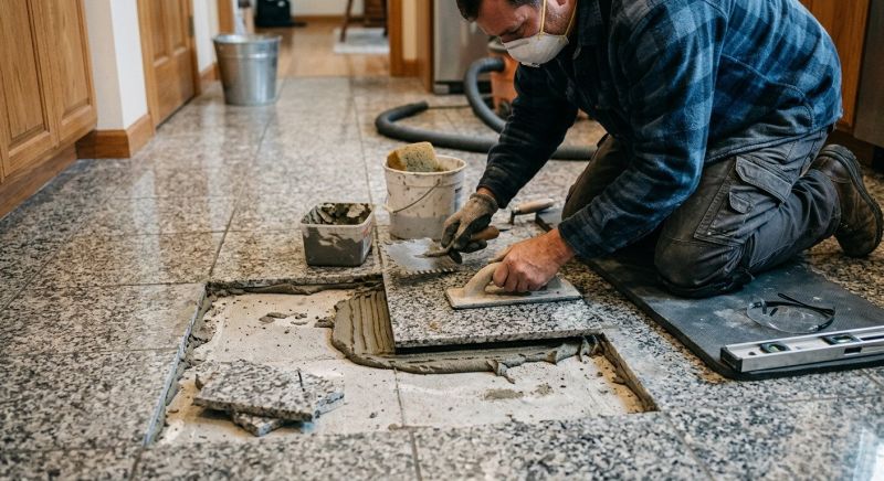 Slate Floor Repair in Overland Park, KS